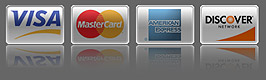 Visa MasterCard AmericanExpress Discover